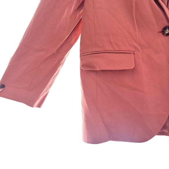 MADEWELL The Larsen Oversized Linen‎ Blend Blazer Drapeweave Salmon Large - Picture 4 of 6